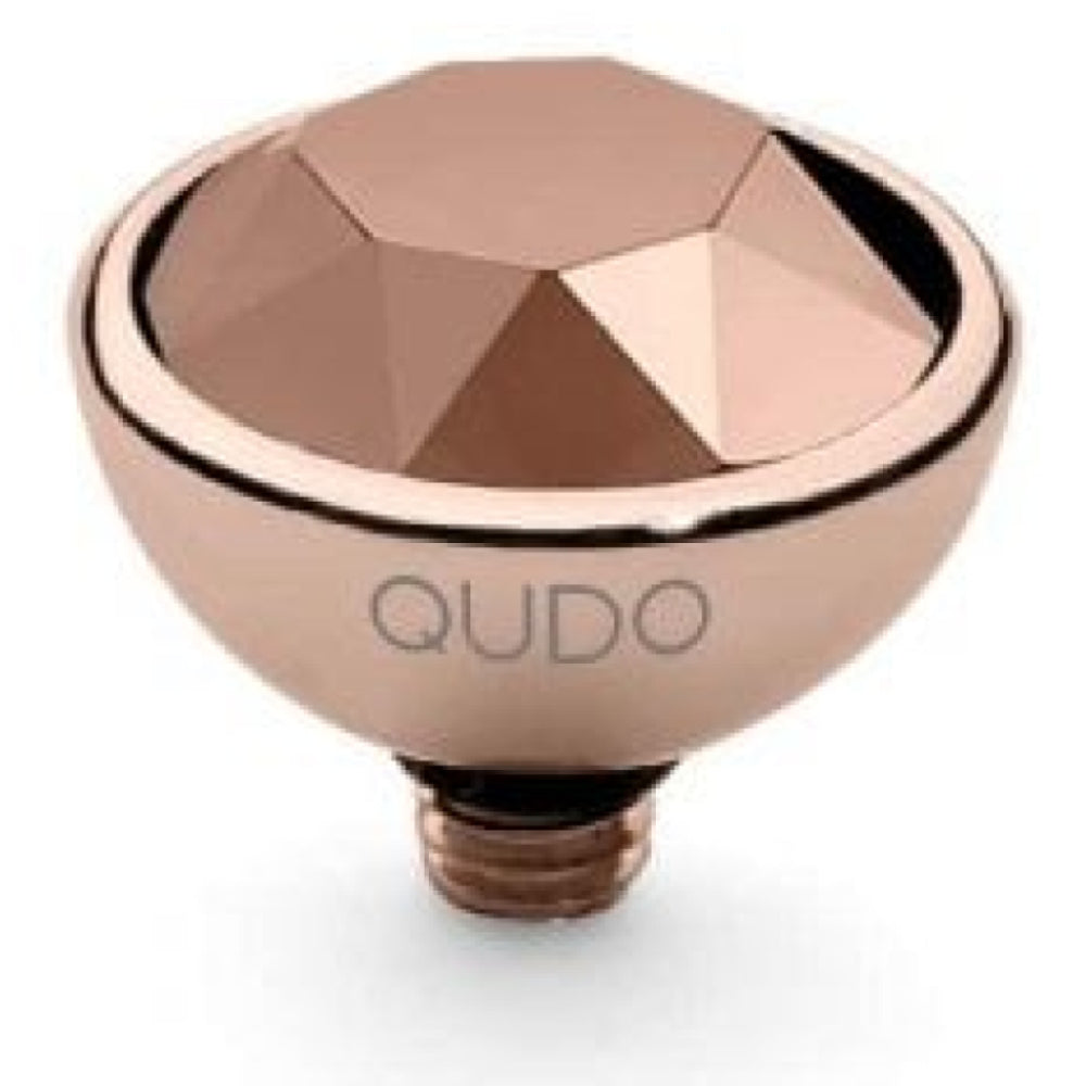 Famosa Rose Gold 10mm Bottone Ring Top Rose