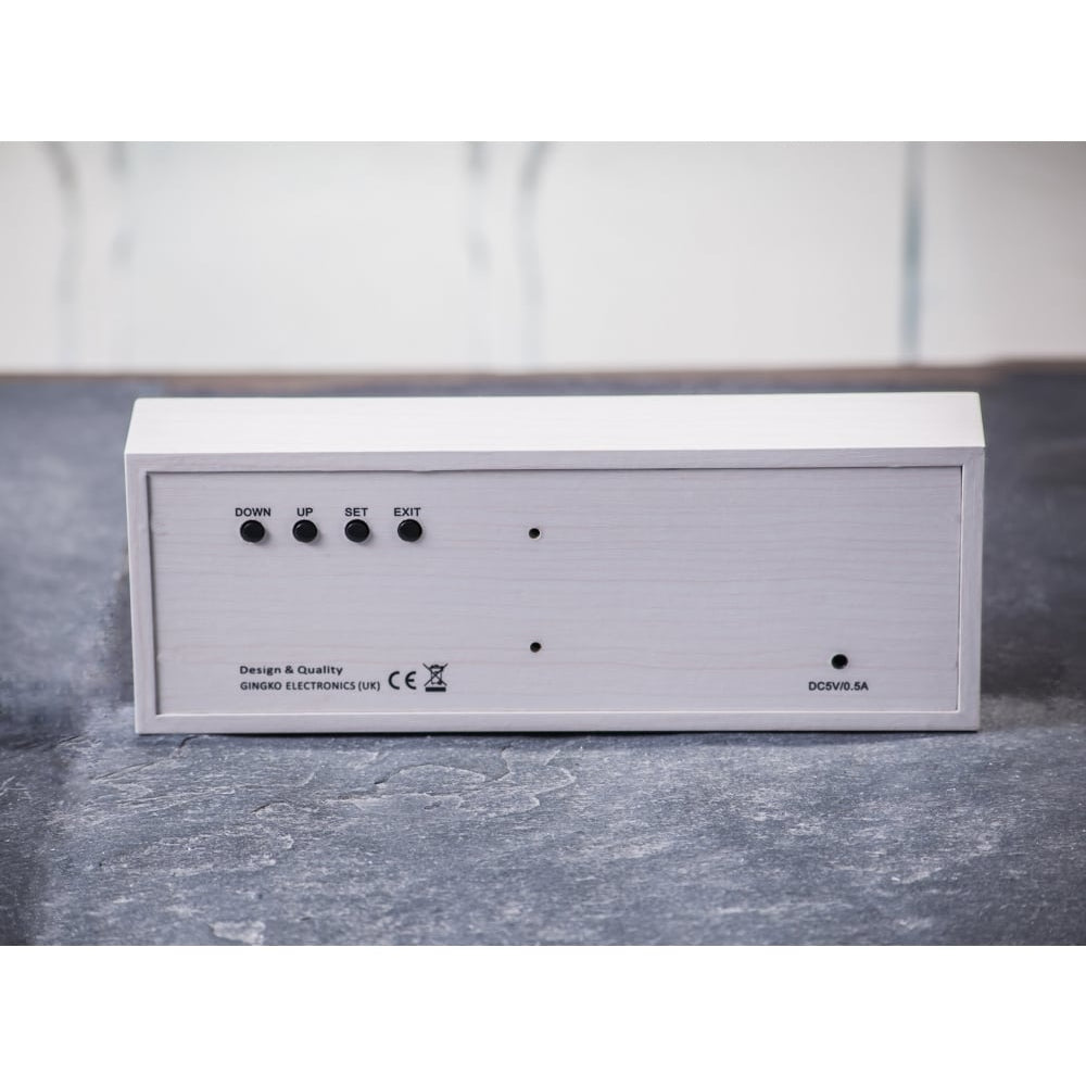 White Message Click Clock