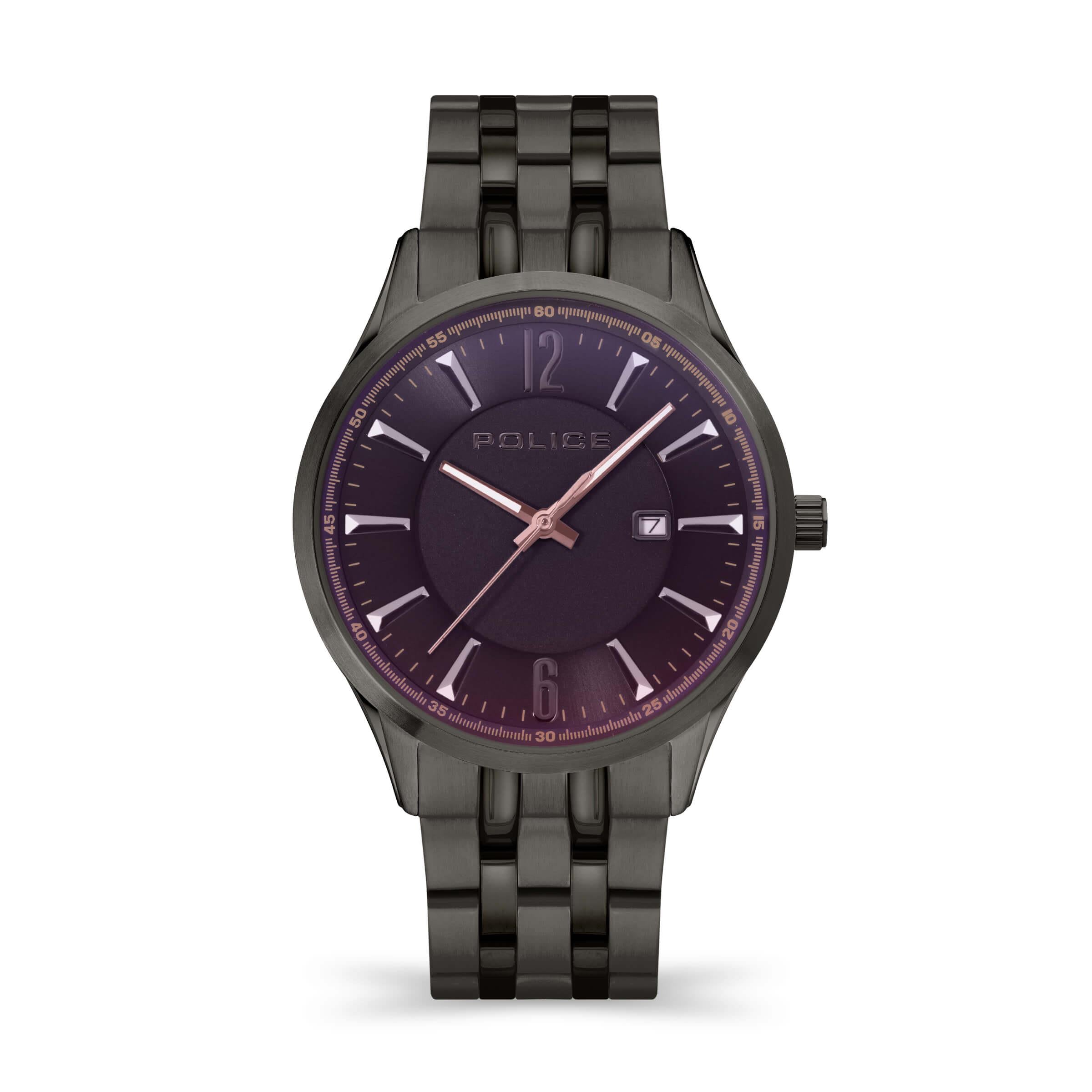 LASER Gunmetal Plated SS Bracelet Strap Watch