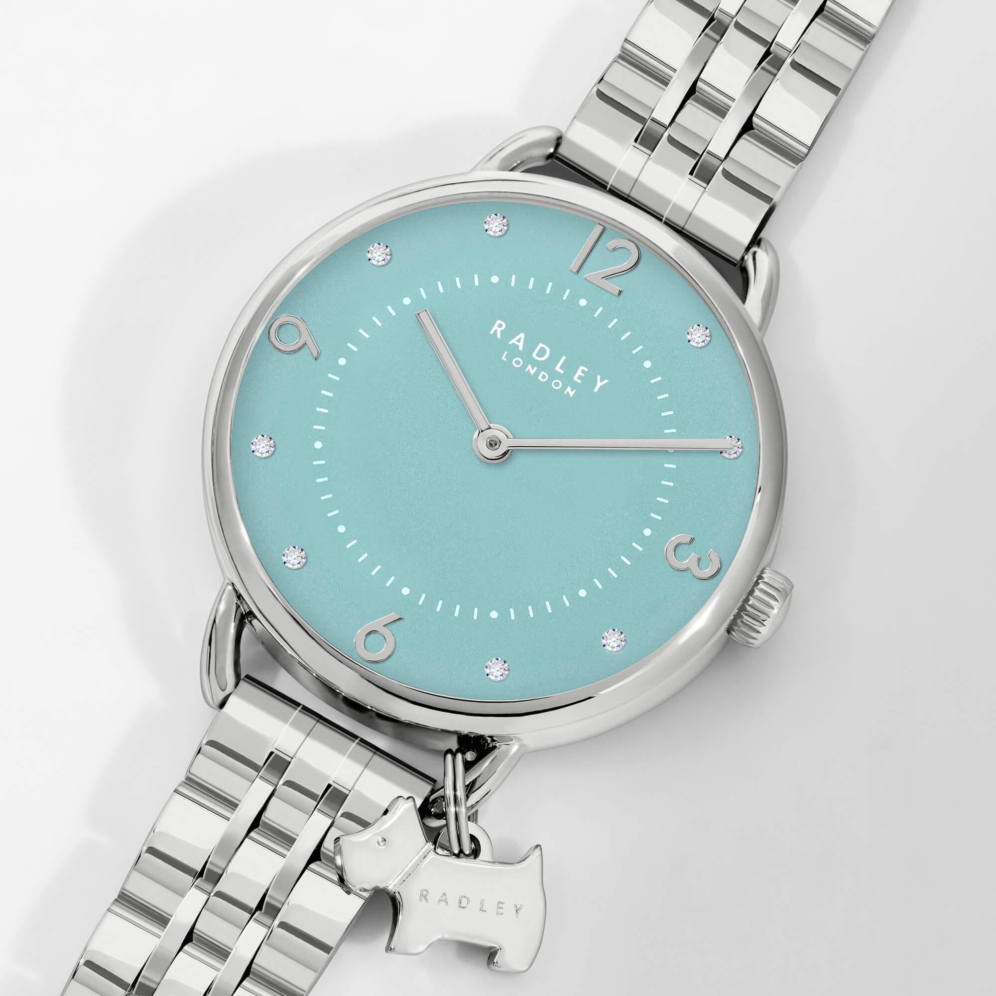 Silver Plated Open Shoulder Bracelet Watch