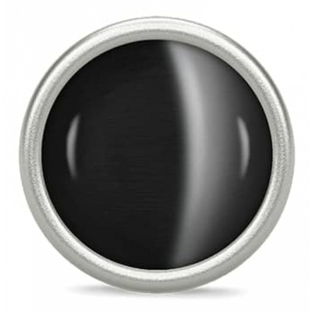 Big Black Moon Crystal Charm