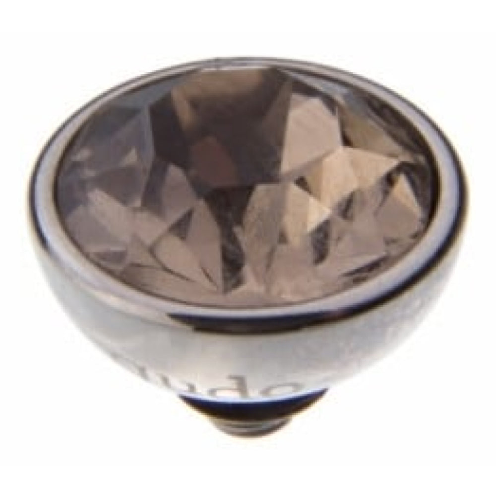 Famosa Silver 10mm Bottone Ring Top Greige