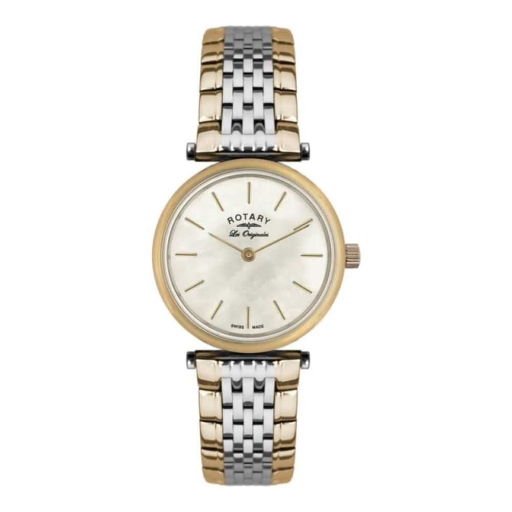 rotary two tone ladies watch