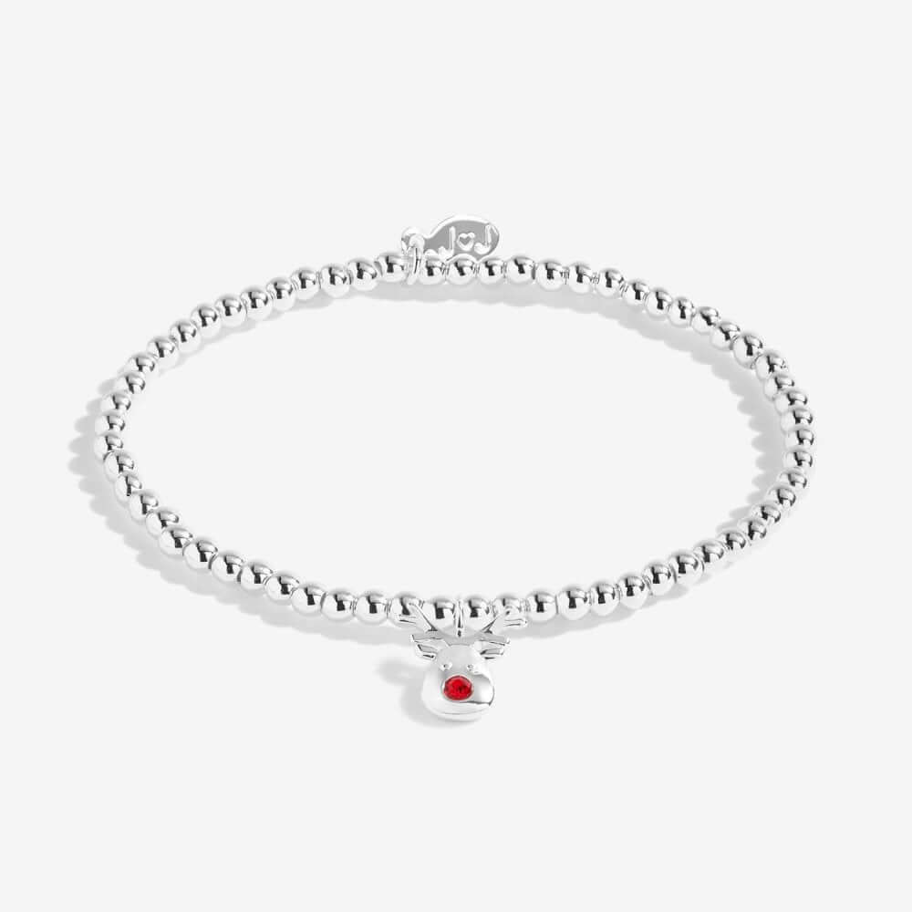 Christmas Cracker | Rudolph The Reindeer | Silver | Bracelet | 15.5cm Stretch