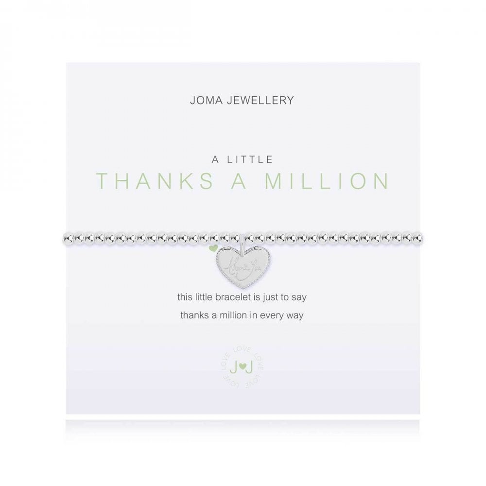 A Little |Thanks A Million (Irish) | Silver | Bracelet | 17.5cm Stretch