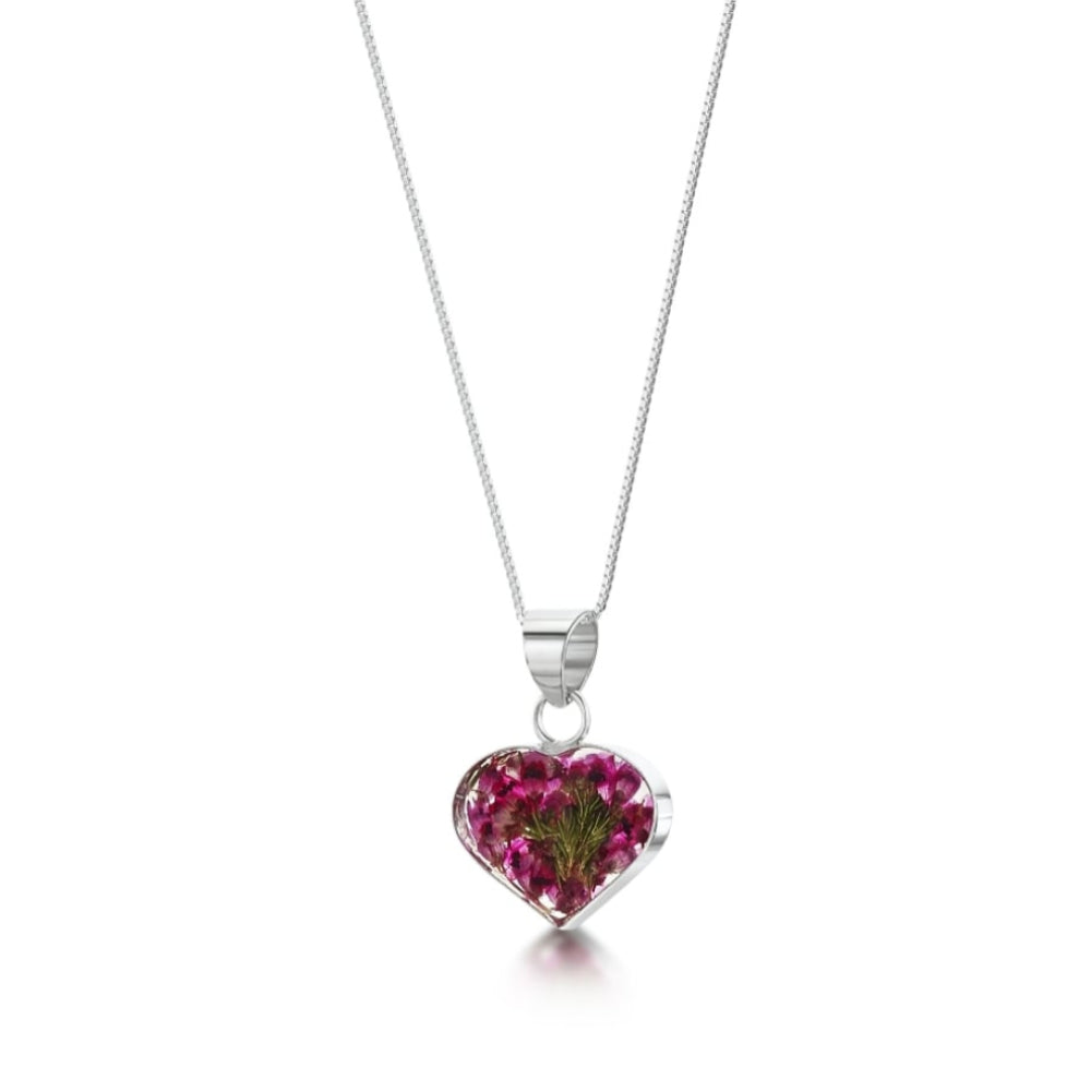 Silver Pendant - Heather - Small Heart