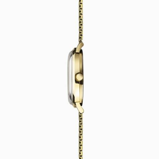Gold Case With Cream Dial & Gold Tone Expander Bracelet Men's Heritage Watch