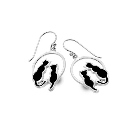 Moonlight Cat Earrings
