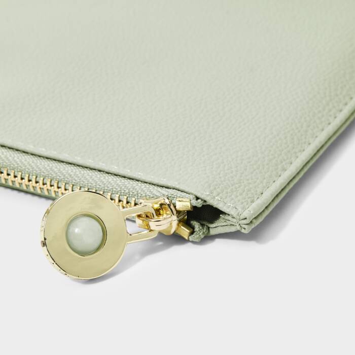 Bridal Semi-Precious Stone Pouch 'Thank You For Helping Me Tie The Knot' Amazonite
