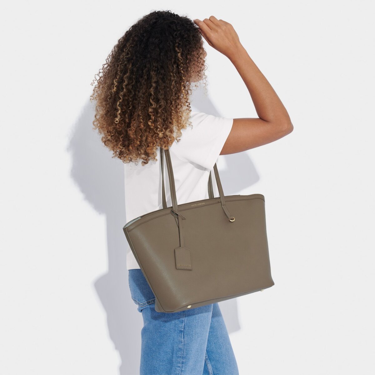 Travel Tote Bag in Mink