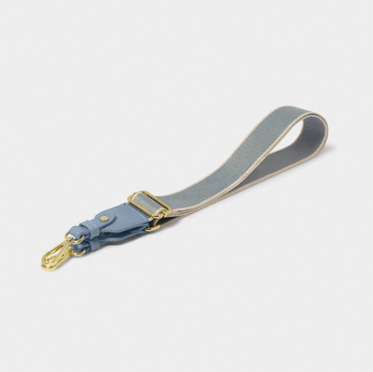 Stripe Canvas Strap In Cornflower Blue