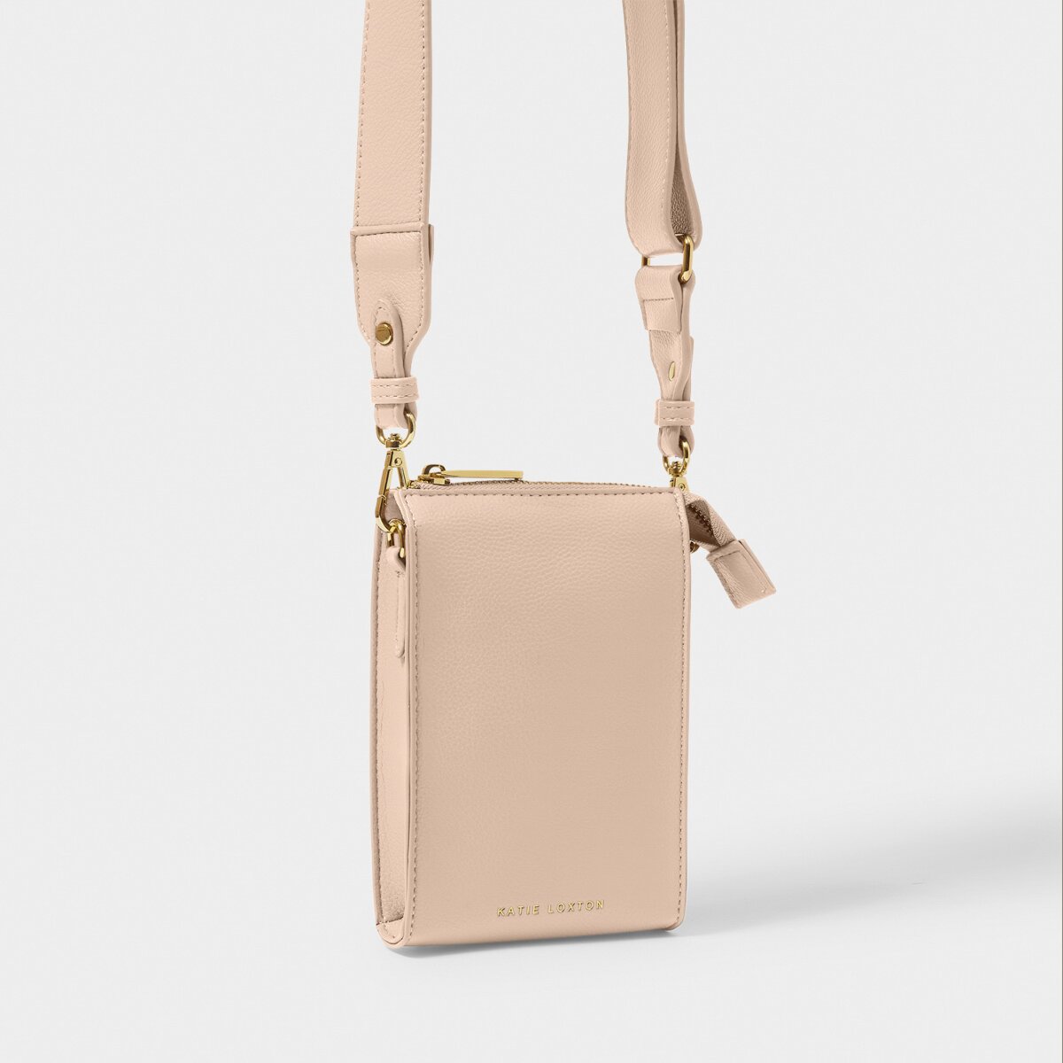 Effie Slim Crossbody Bag In Nude Pink