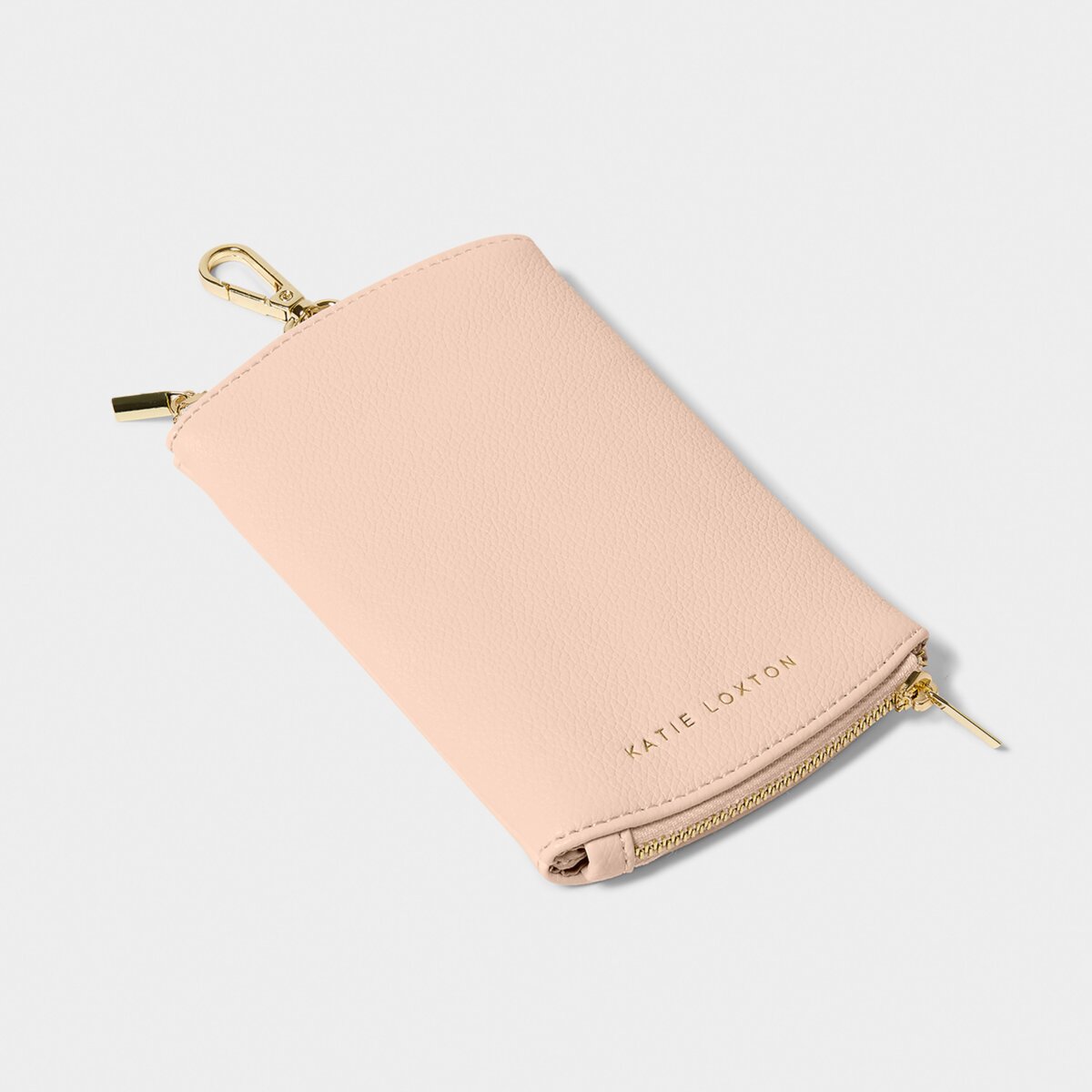 Clip-On Sunglasses Case In Nude Pink