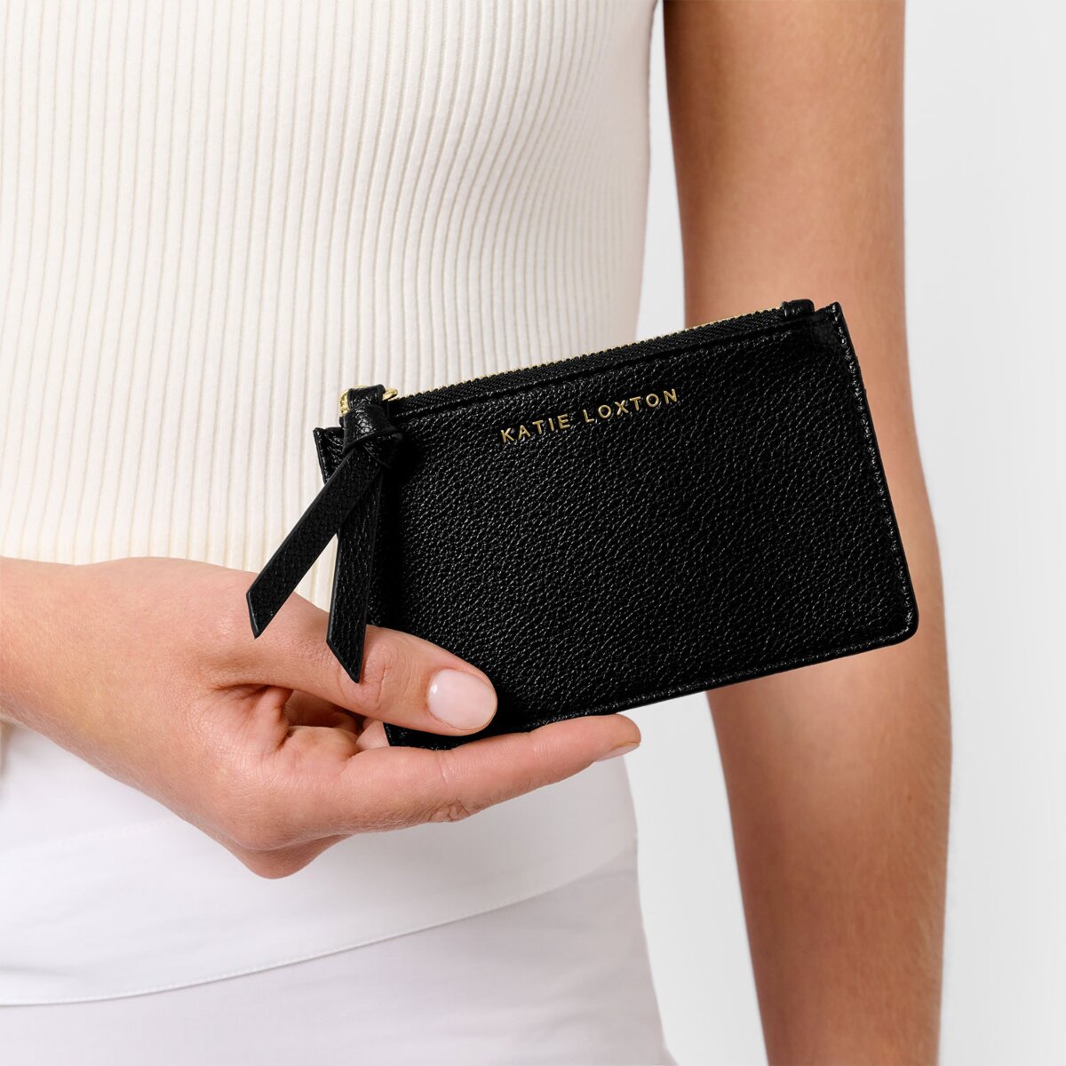 Hallie Coin & Card Holder In Black