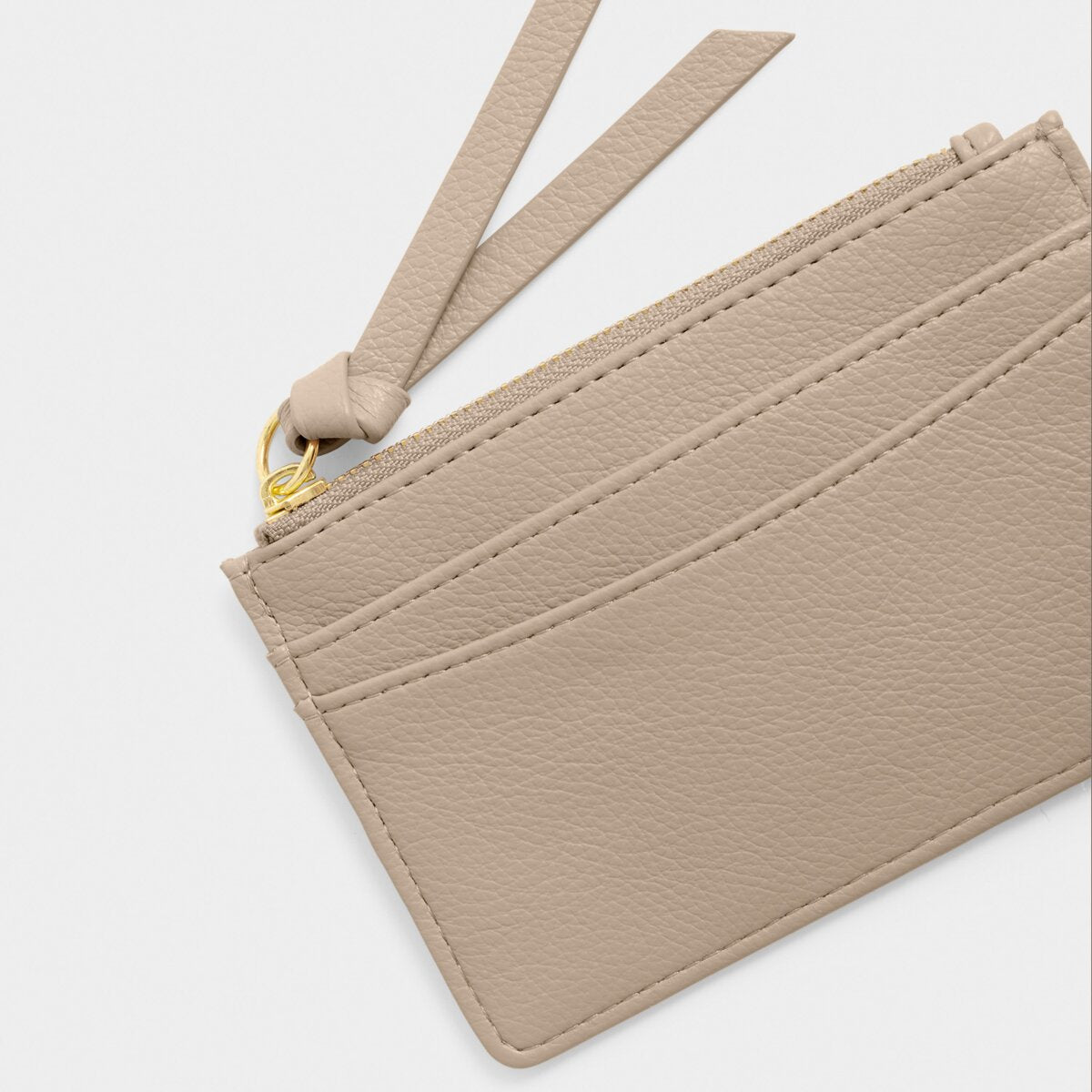 Hallie Coin & Card Holder In Light Taupe
