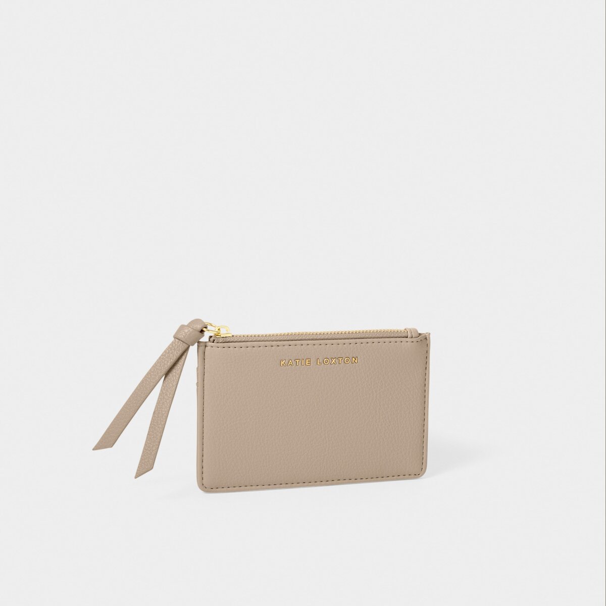 Hallie Coin & Card Holder In Light Taupe