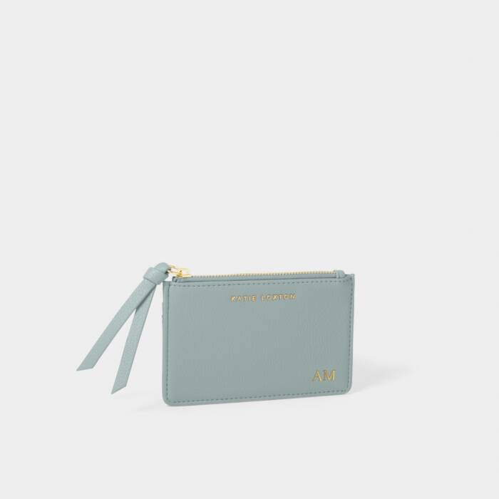 Hallie Coin & Card Holder In Duck Egg Blue