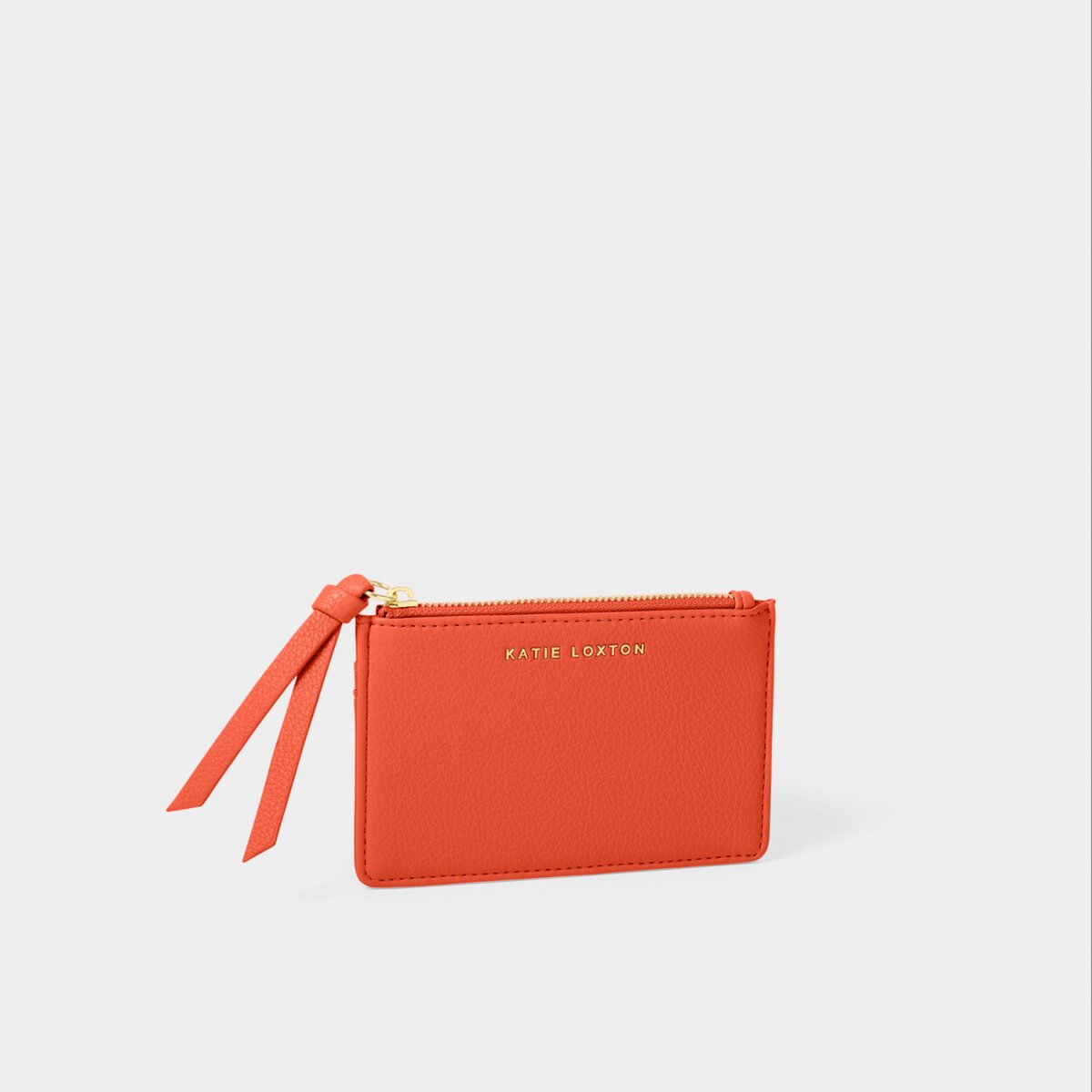 Hallie Coin & Card Holder In Deep Orange
