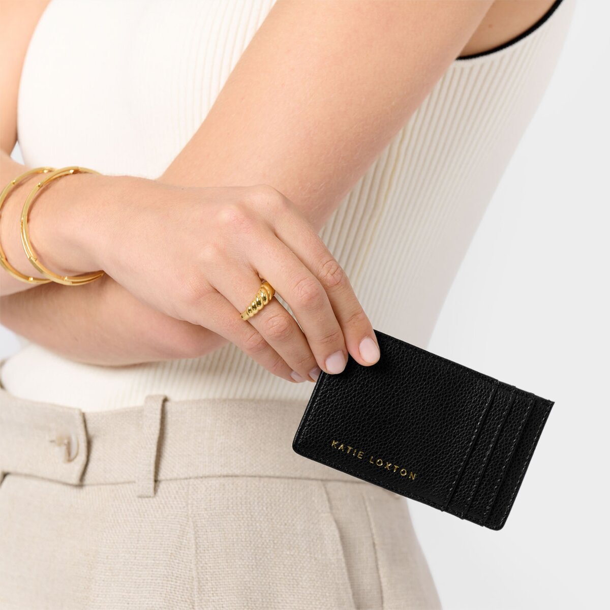 Laila Card Holder In Black