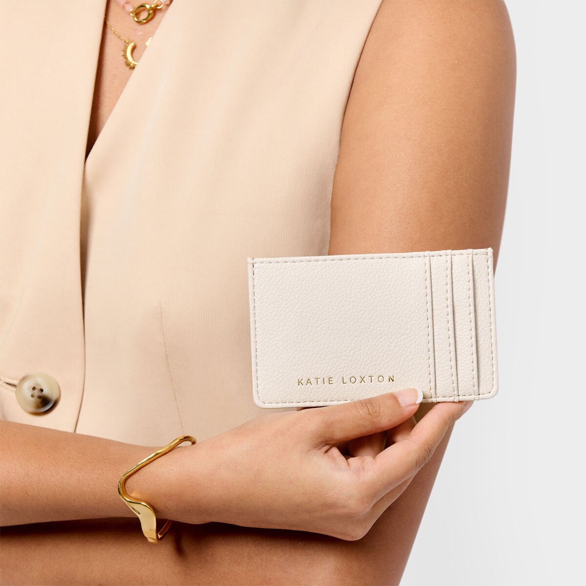 Laila Card Holder In Off White