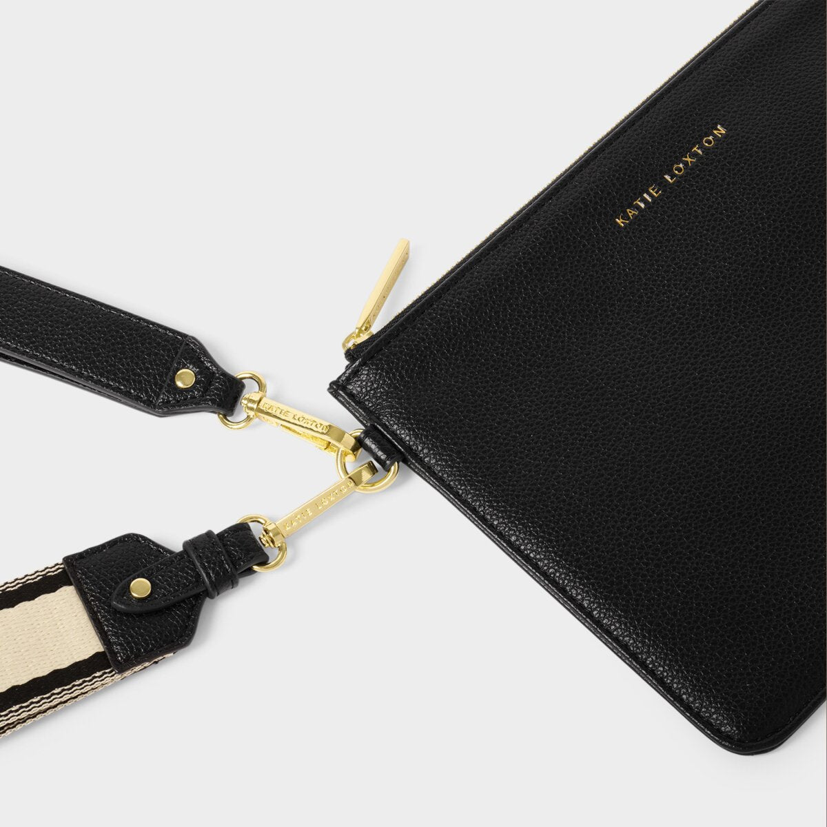 Hallie Wristlet Pouch In Black