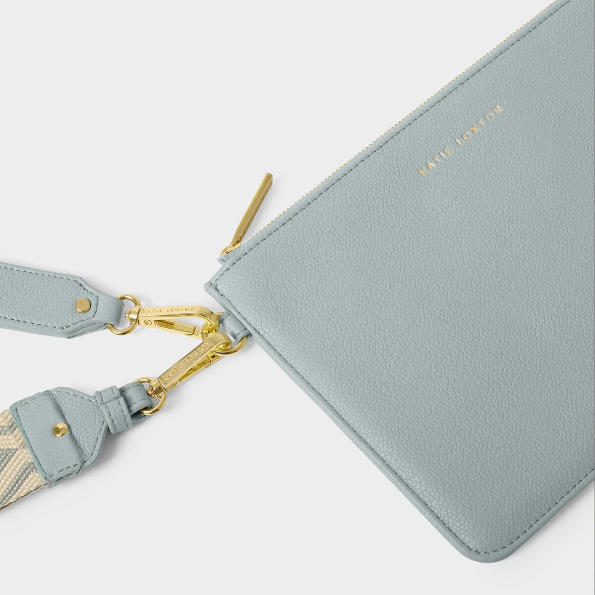 Hallie Wristlet Pouch In Duck Egg Blue