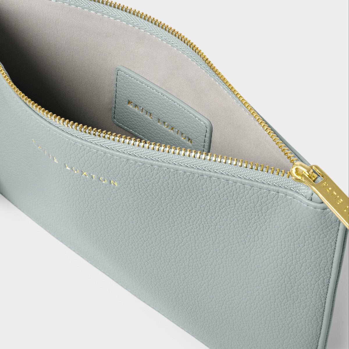 Hallie Wristlet Pouch In Duck Egg Blue