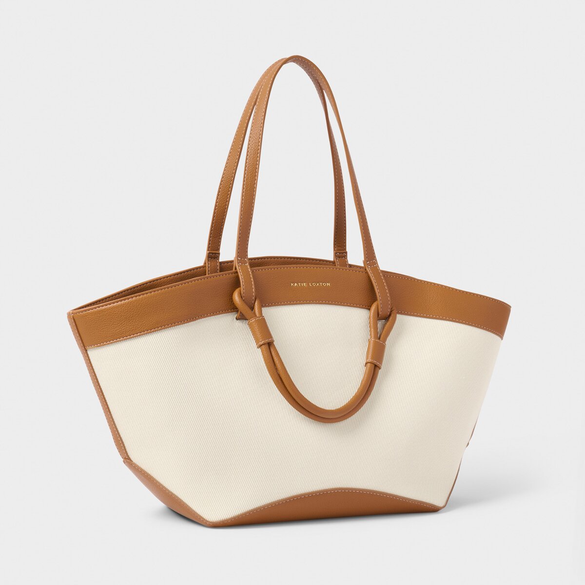 Siena Canvas Tote Bag In Cognac