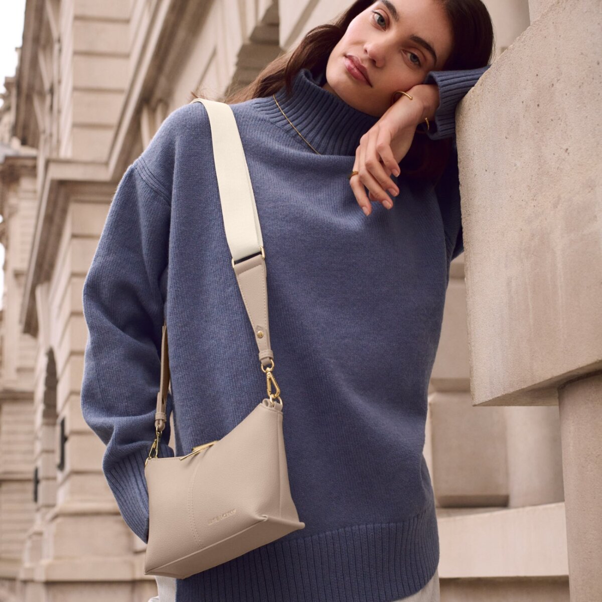 Laila Crossbody Bag In Light Taupe