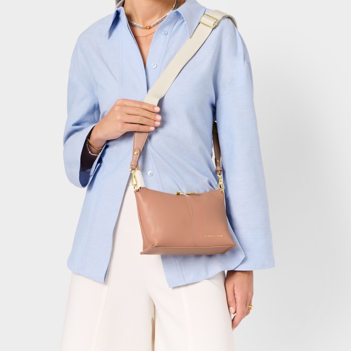 Laila Crossbody Bag In Peony Blush