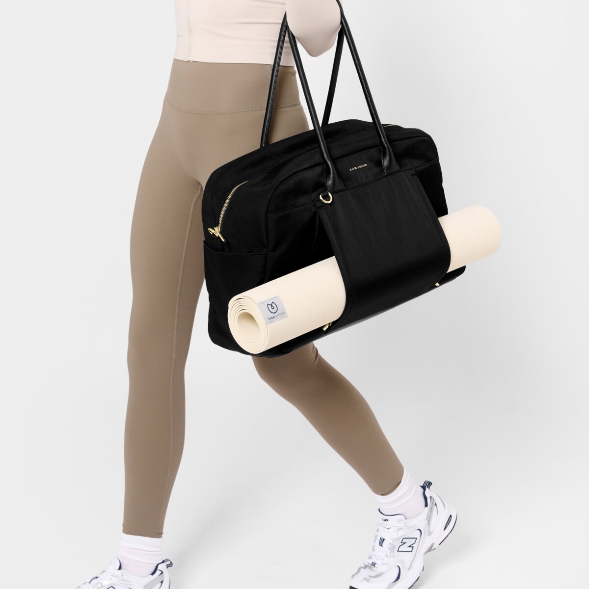Nylon-Luxe Everyday Holdall In Black
