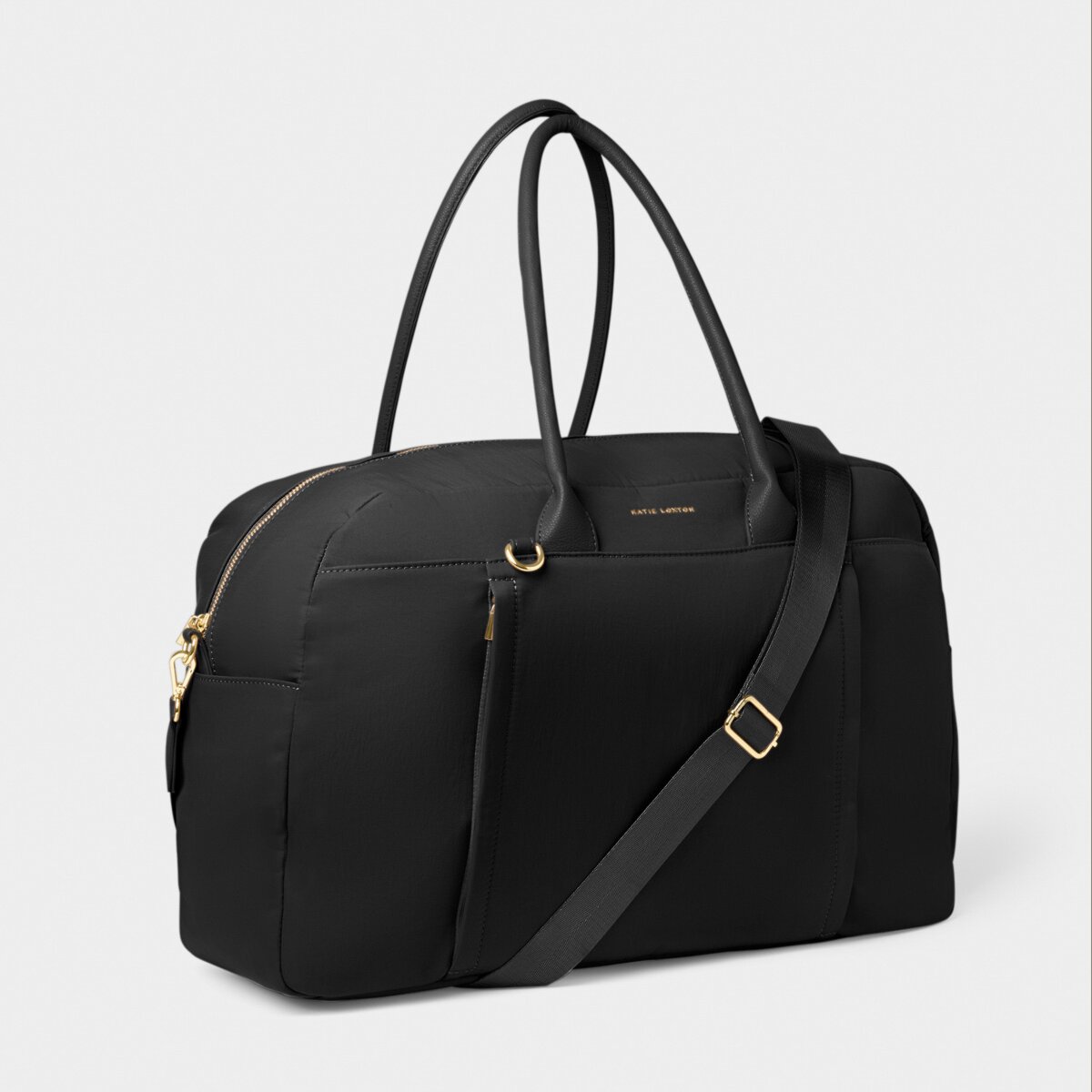 Nylon-Luxe Everyday Holdall In Black