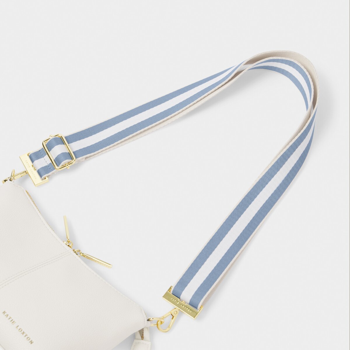 Stripe Canvas Strap In Blue Aura