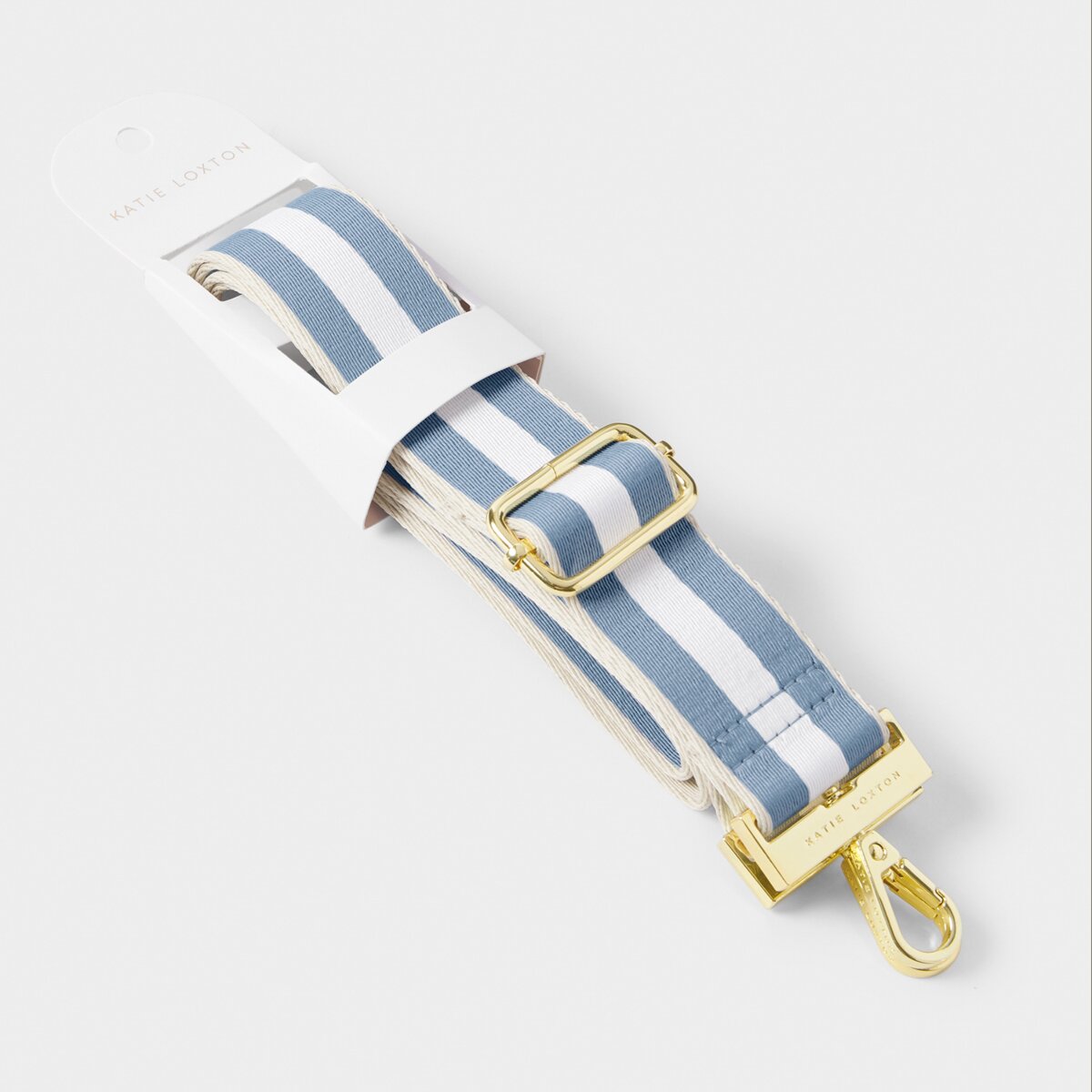 Stripe Canvas Strap In Blue Aura