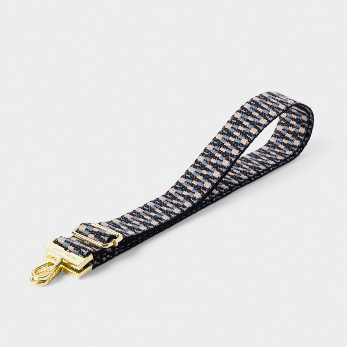 Zig Zag Canvas Strap In Slate