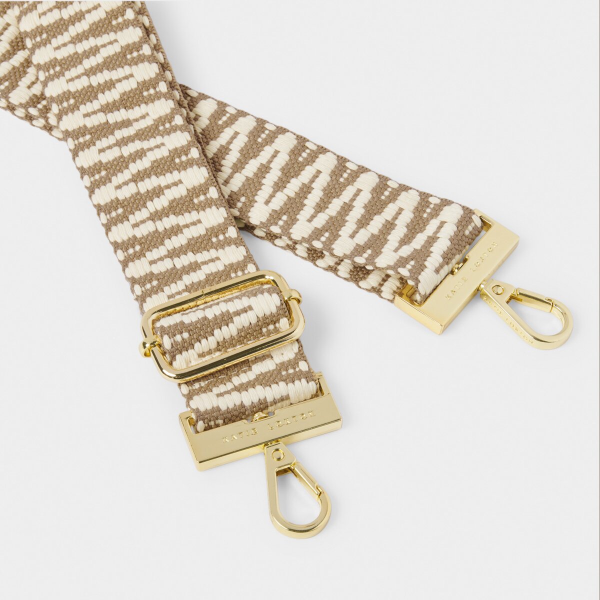 Zig Zag Canvas Strap In Sand