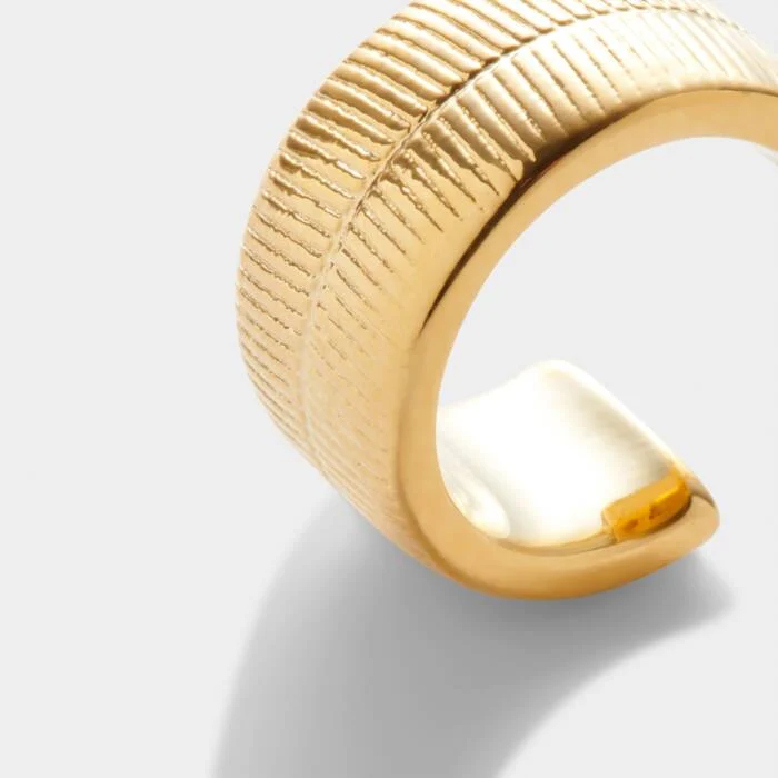 Ciana Waterproof Gold Snake Huggie Hoop Earrings