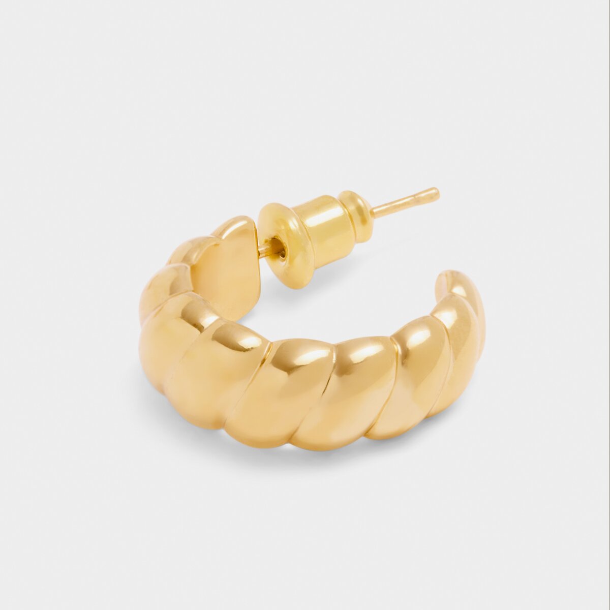 Harper Twist Hoop Earrings In Gold