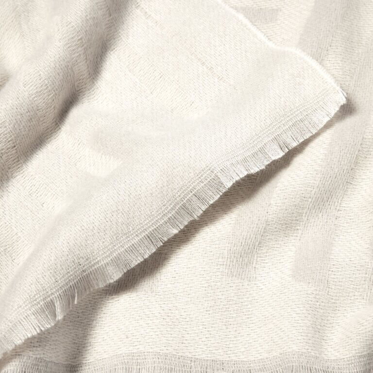 Modern Arch Printed Blanket Scarf In Pale Grey & Off White