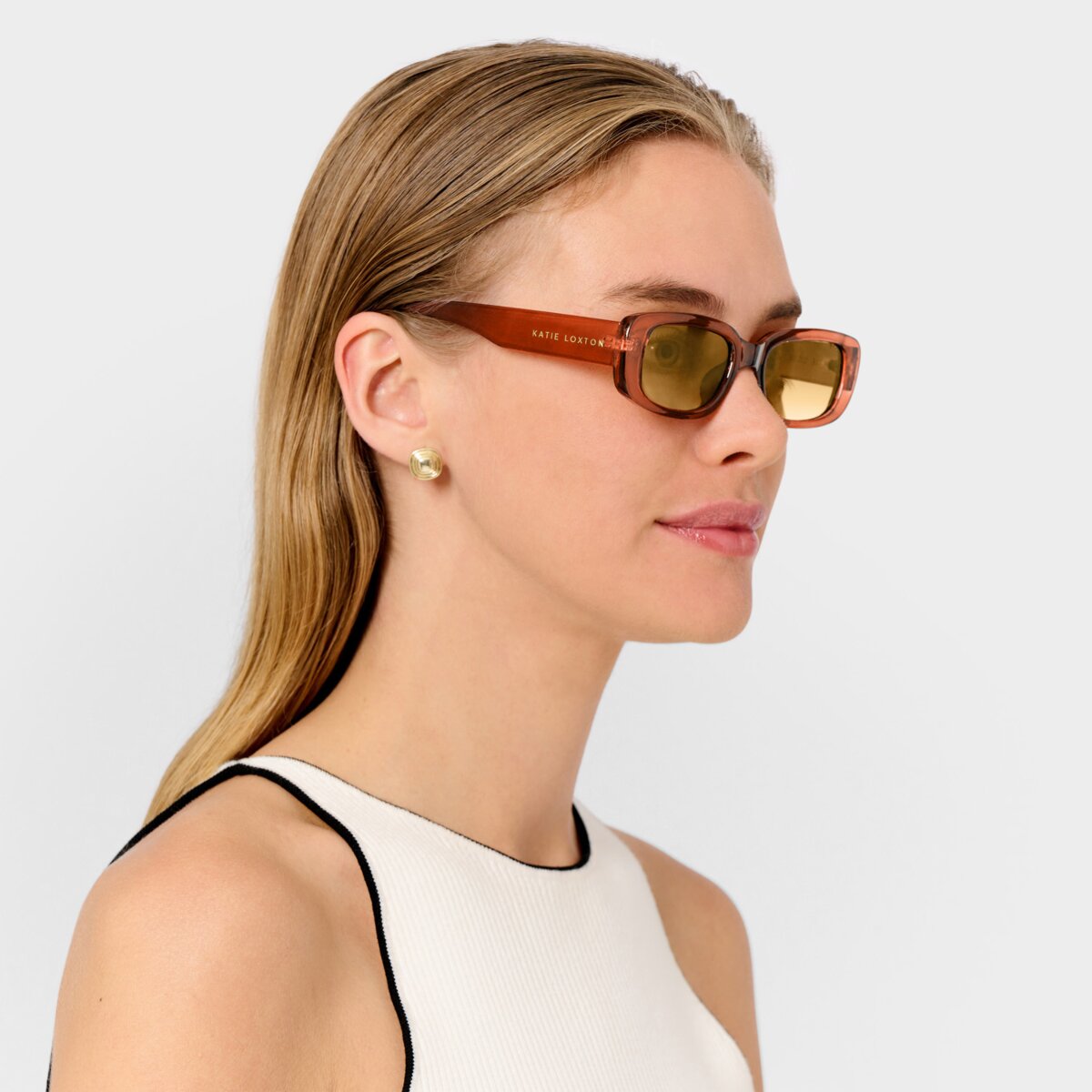 Venice Sunglasses in Amber Transparent