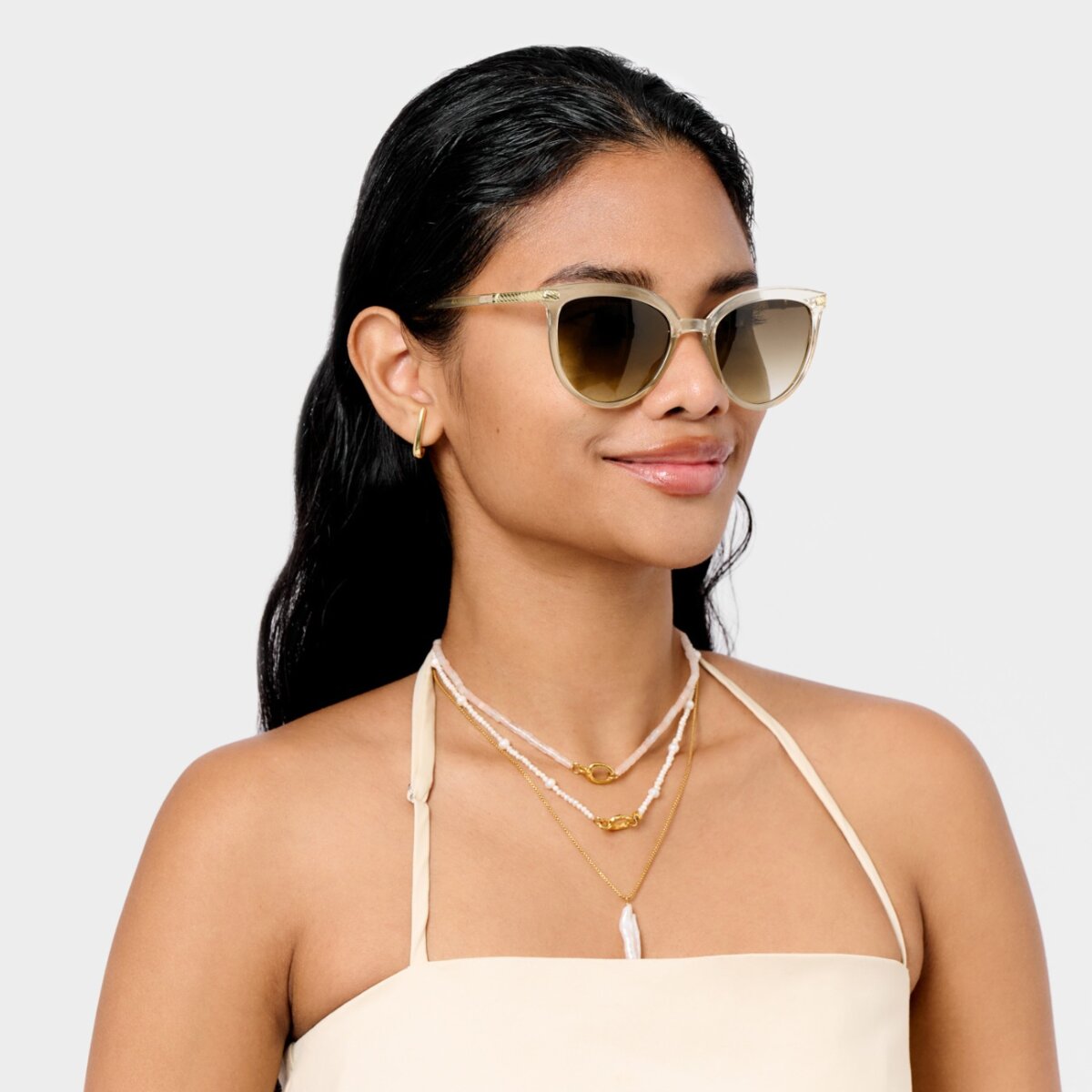 Ravello Sunglasses in Nude Transparent