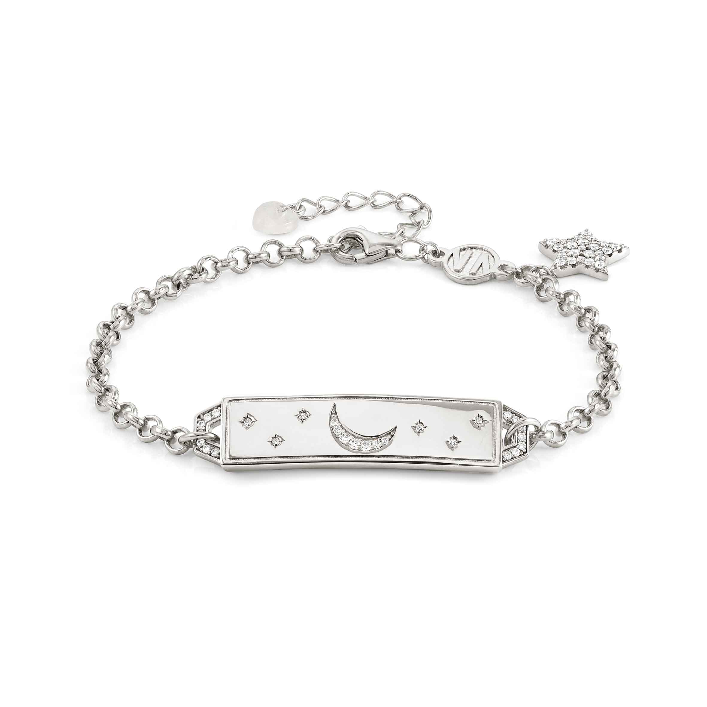 Talismani Sterling Silver Bracelet With Star & Moon