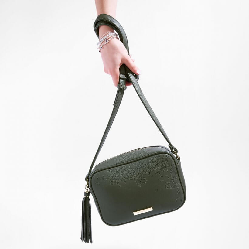 Sophia Tassel Bag | Sustainable Style | Khaki