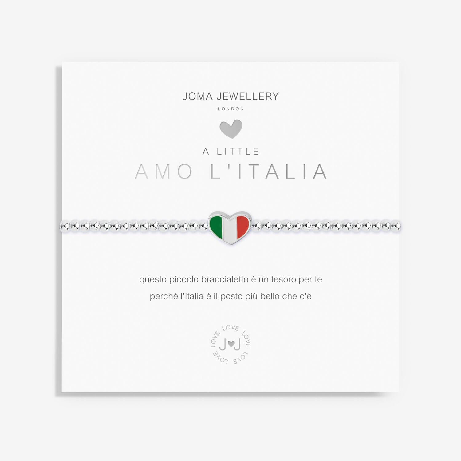 A Little 'I Love Italy' Italian Bracelet