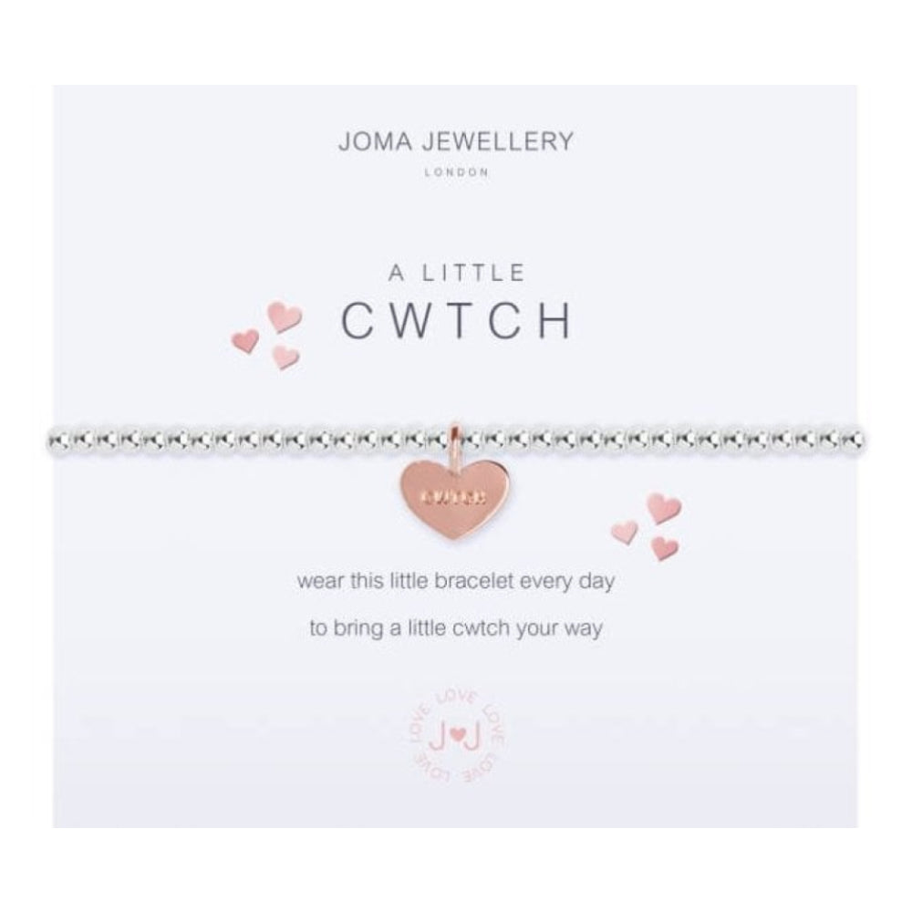 A Little | Cwtch | Silver And Rose Gold | Bracelet | 17.5cm Stretch