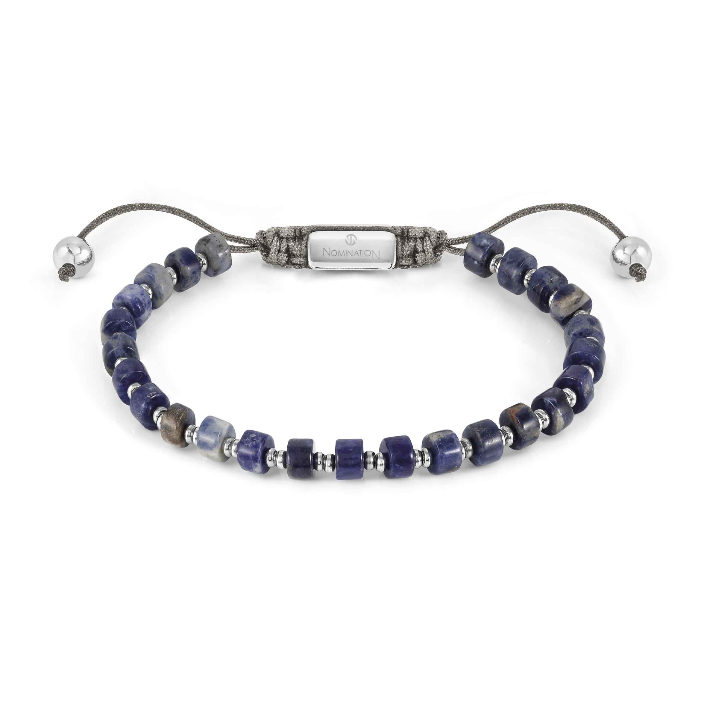 Instinct Style SS Sodalite Cord Bracelet