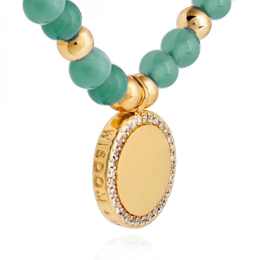 Wellness Gems | Gold | Aventurine Bracelet | 17.5cm Stretch
