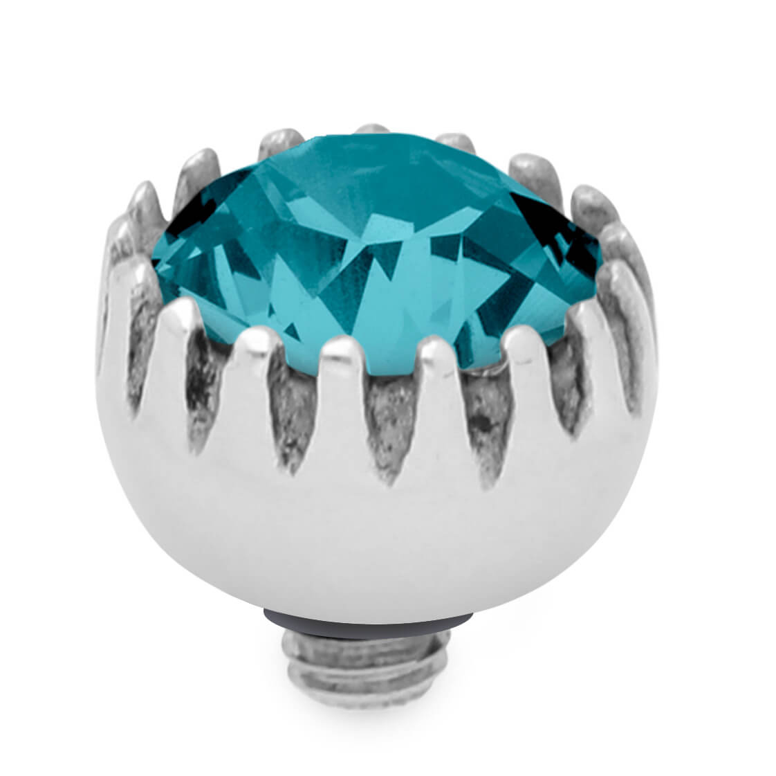 London Small (S/P) 8mm Blue Zircon Top