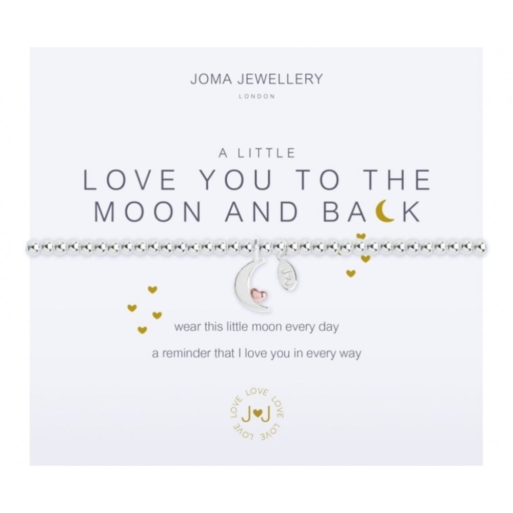 A Little | Love You To The Moon And Back | Silver | Bracelet | 17.5cm