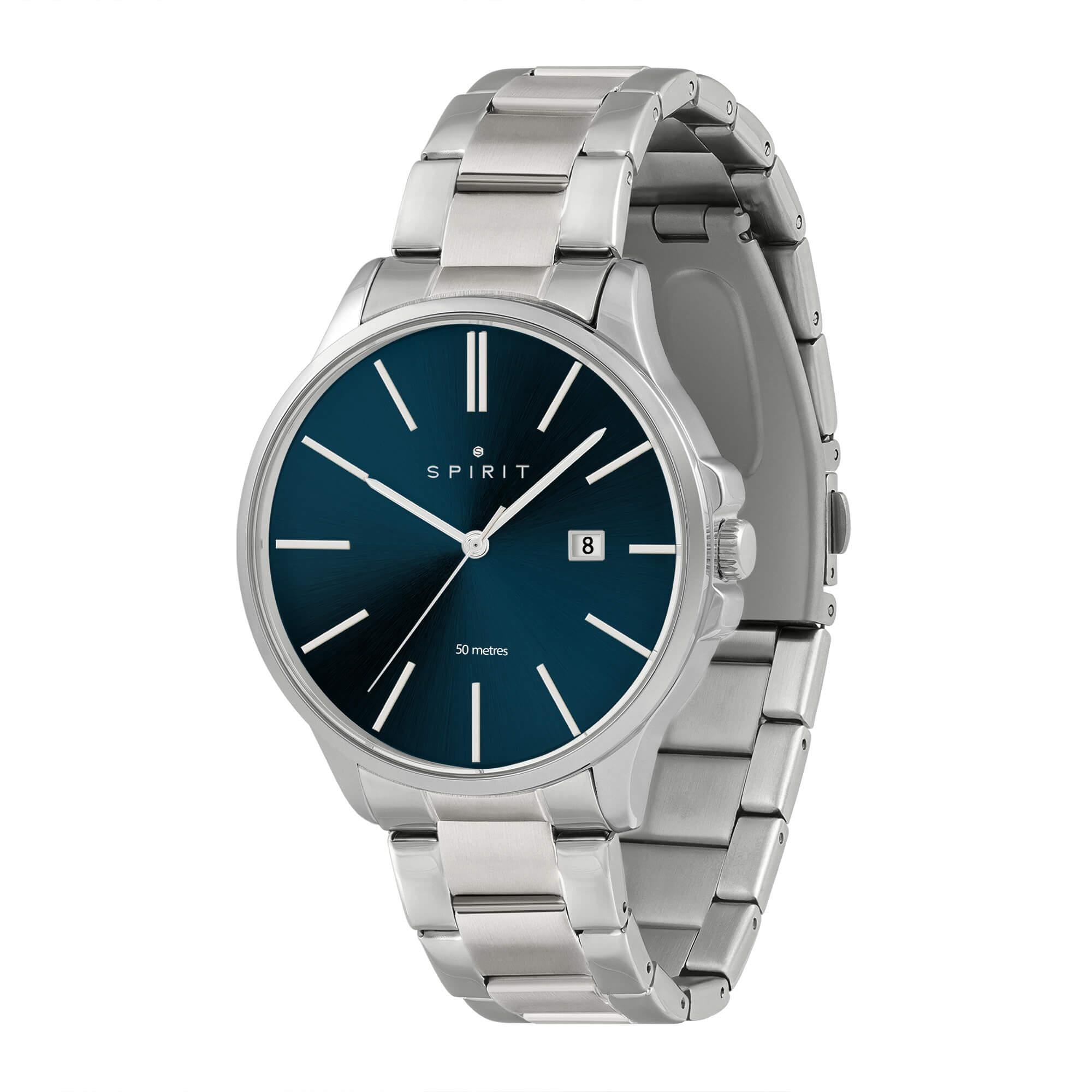 Gents Classic Polished Silver Bracelet Watch